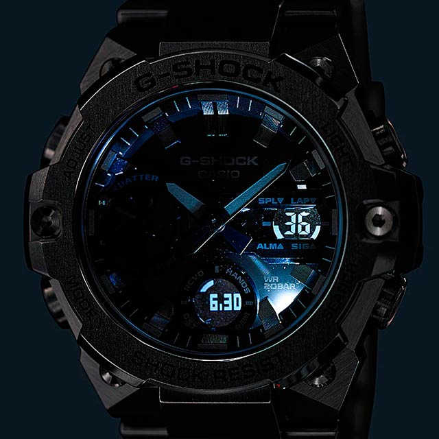 L1506@294♪カシオジーショックソーラー腕時計GST-B400D-1AJFアナデジ表示