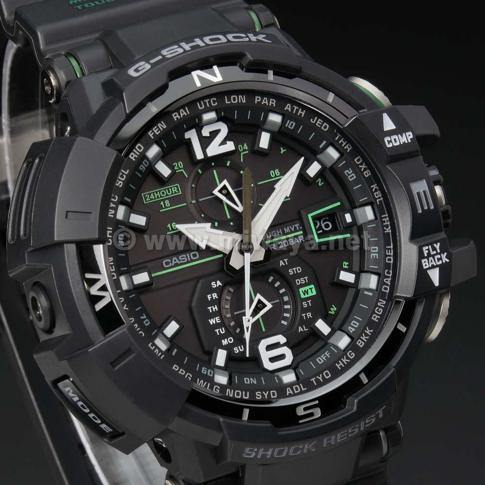 超美品の 超人気モデル カシオ G-SHOCK GW-A1100-1A3JF 腕時計 ...